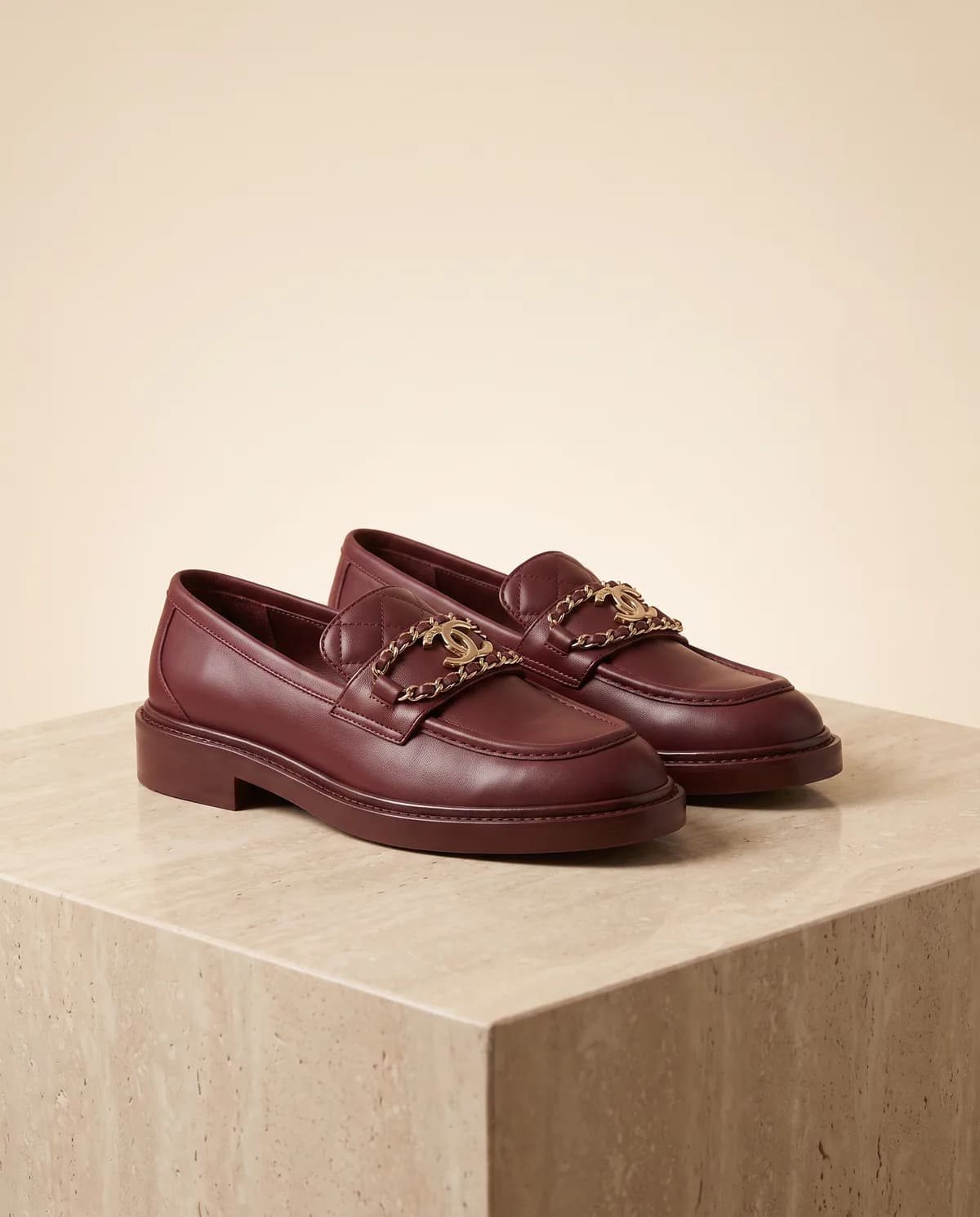 Chanel Mocassim Vinho